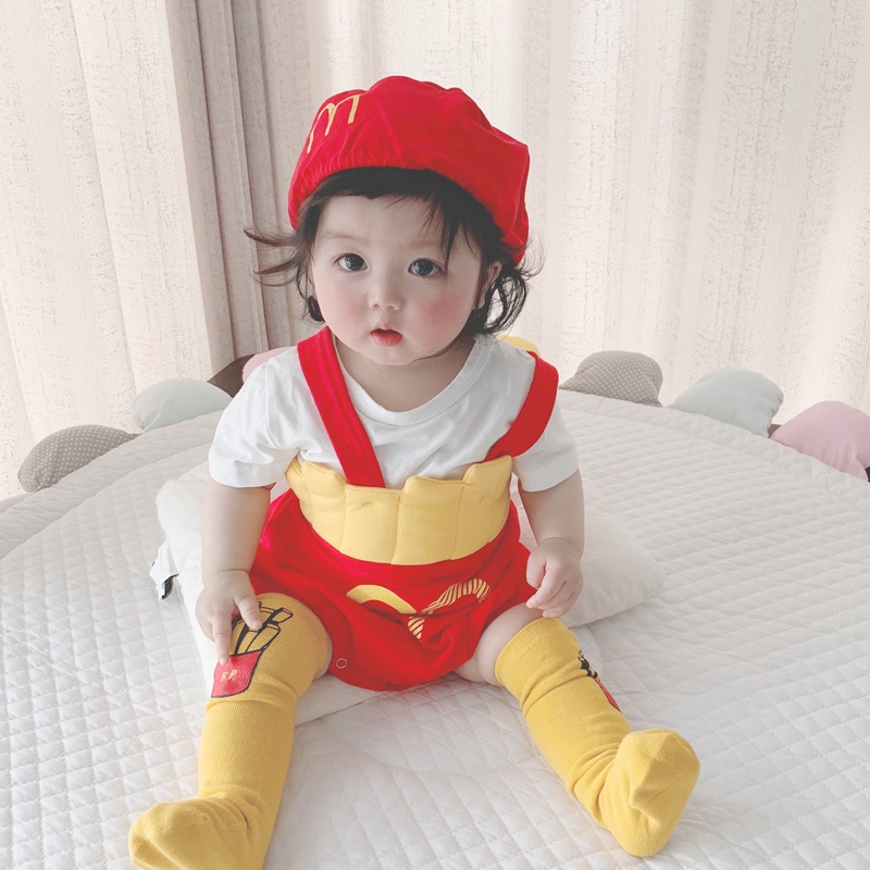 Mcdonald Baby Costume French Fries Romper Baby Girl Baby Boy