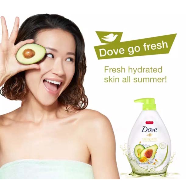 Dove Go Fresh Body Wash Avocado + Calendula 1 litre Shopee Singapore