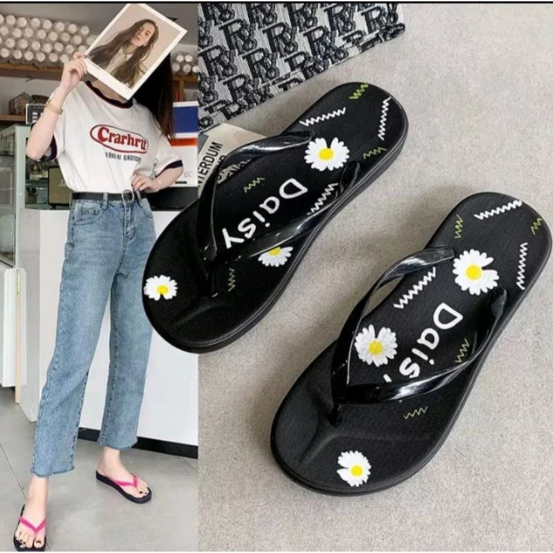 Sandal Jepit Wanita Daisy Terbaru Y-Strap Eva