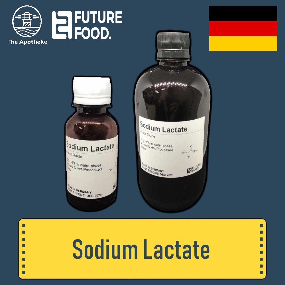 Sodium Lactate Solution Food Grade 100 ML, 500 ML (Germany) | Shopee ...