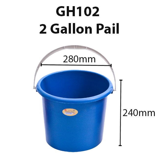 Sg Shop Seller Twins Dolphin Utility Water Pail Bucket 1 G 2 G 3 G 4 G 5 G 6 G 8 2475