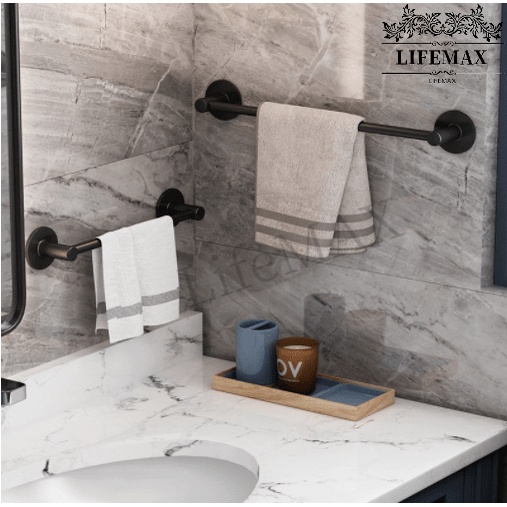 [SG Seller]Towel Rack nonperforating toilet wall hanging bathroom