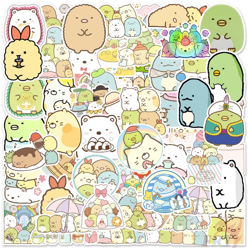 100pcs Set ☆ Sumikkogurashi Series A Stickers ☆ Diy Fashion Waterproof