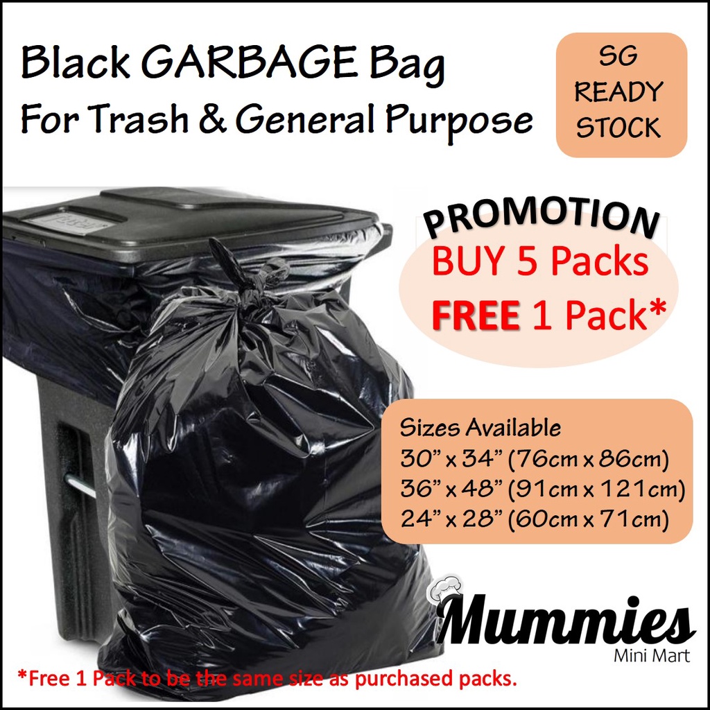 Black Trash/Garbage Bag In Singapore