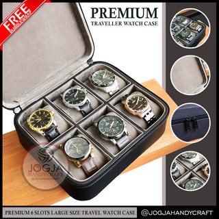 6 Slots PREMIUM Travel Watch Box Jumbo Watch Case Watch Case Watch