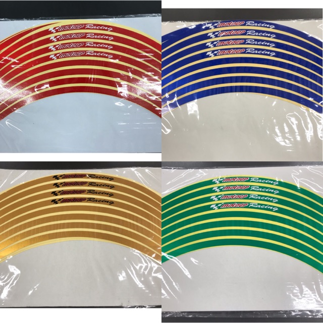 Rim sticker mototGP Racing Good quality waterproof (sepasang) | Shopee ...