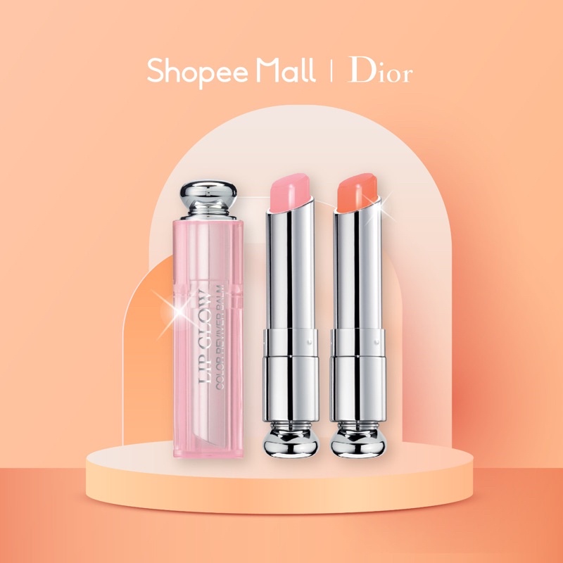 CHRISTIAN DIOR Dior Lip Glow BACKSTAGE PROS COLOR REVIVER DUO SET 001 PINK 004 CORAL 3.5g x 2 Ship From Godwell Hong Kong Shopee Singapore