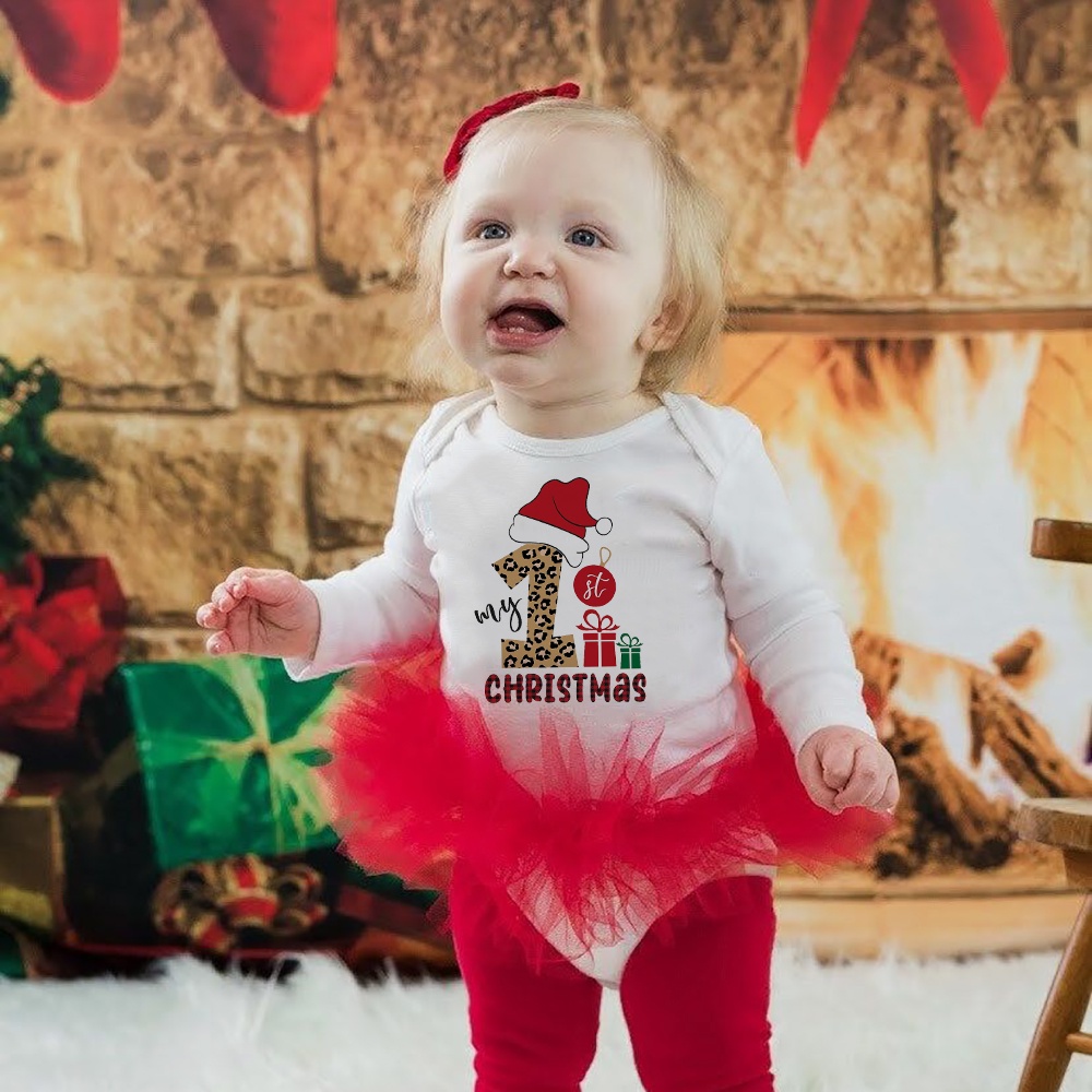 Newborn clearance christmas dress