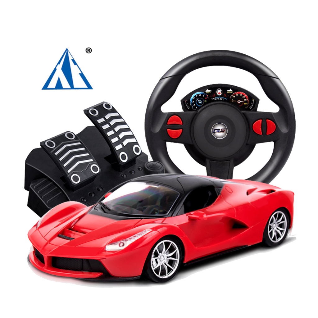 Rc car steering wheel and pedals clearance