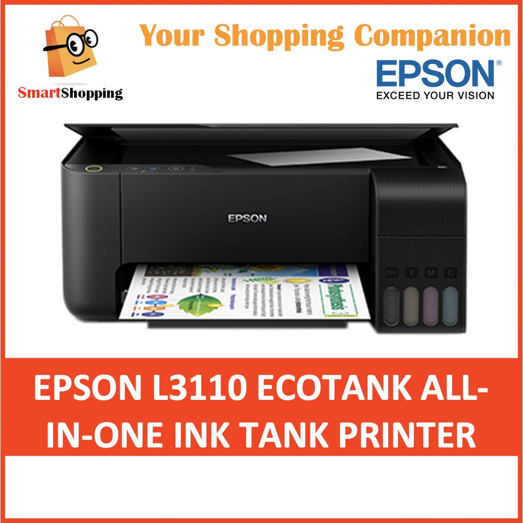 Epson L3210 L3110 EcoTank All-in-One Ink Tank Printer USB Wired ...