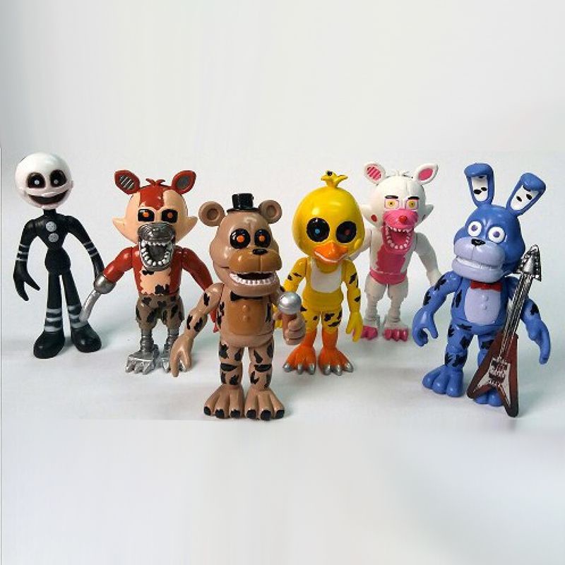 Five 6pcs FNAF Nights At Freddy's Action Figures Mini Fans Figurines ...