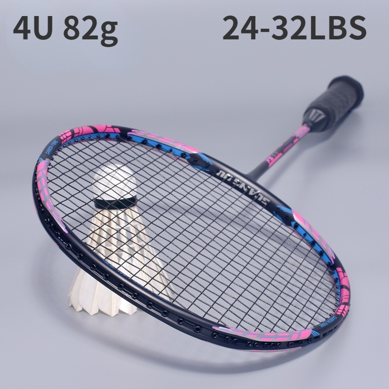 GY 4U 82g Offensive Badminton Racket Adults Professional Carbon Fiber ...