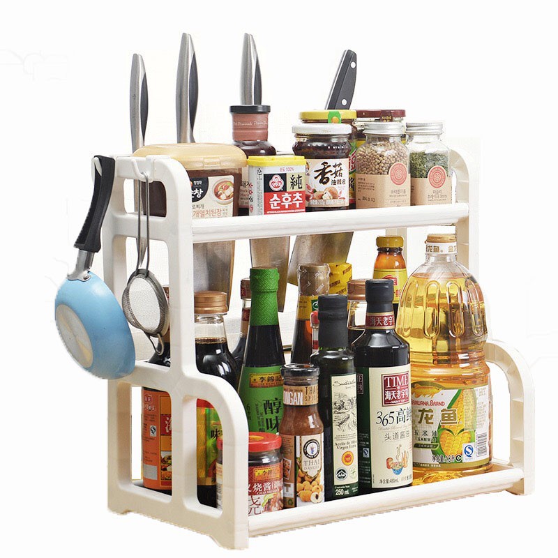 2 Tier Kitchen Organizer Spice Storage Rack 0037 Shopee Singapore