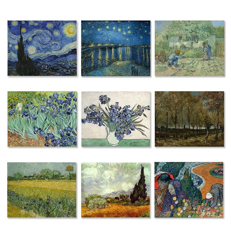 Van Gogh's Starry Night Canvas print Wall Art posters for room decor ...