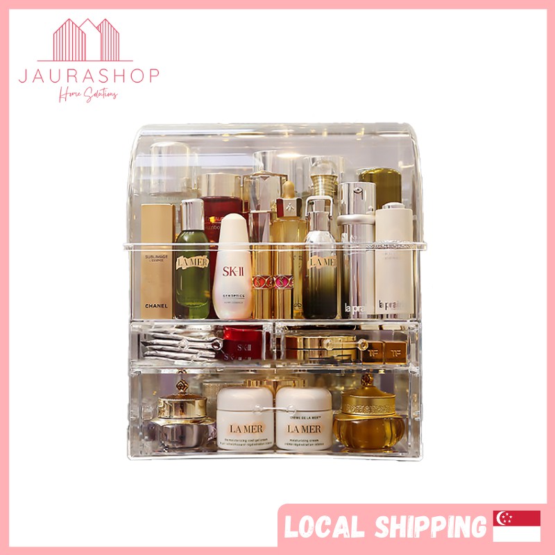 [SG Ready Stocks] Acrylic Makeup Organizer Cosmetic Storage