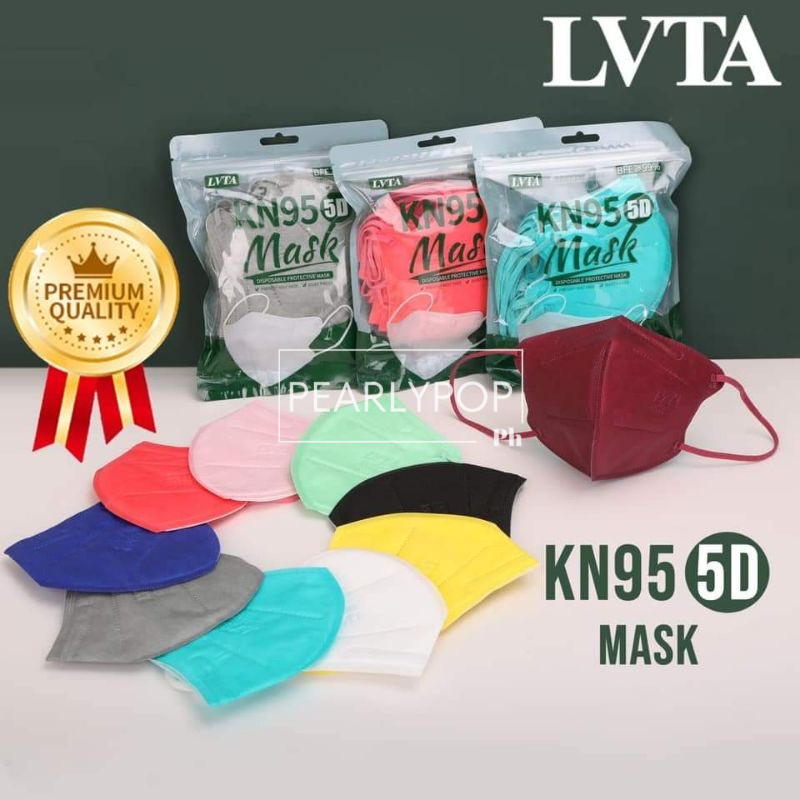 KN95 PREMIUM LVTA LVTA KN95 5D 3D Face Mask 10 PCS High Quality ...