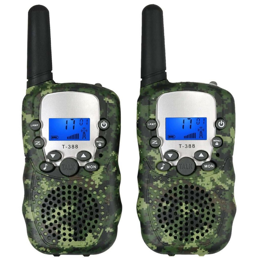 T388 Children Walkie Talkies 2 Pcs Long Range Kids UHF 446MHz 8