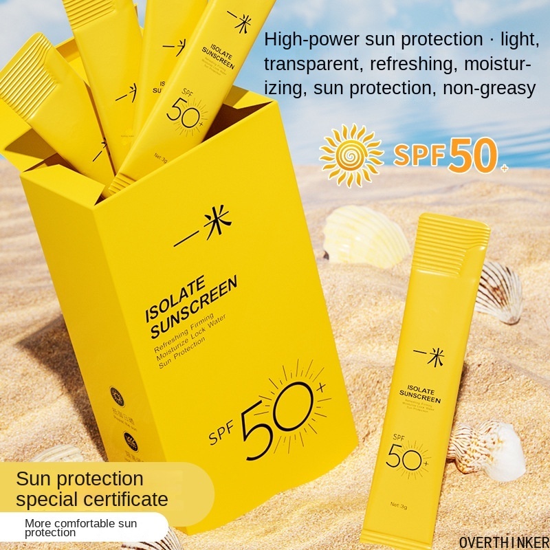 20pcsbox Sunscreen Spf 50 Suncream Face Body Sunblock Cream Shopee Singapore 8014