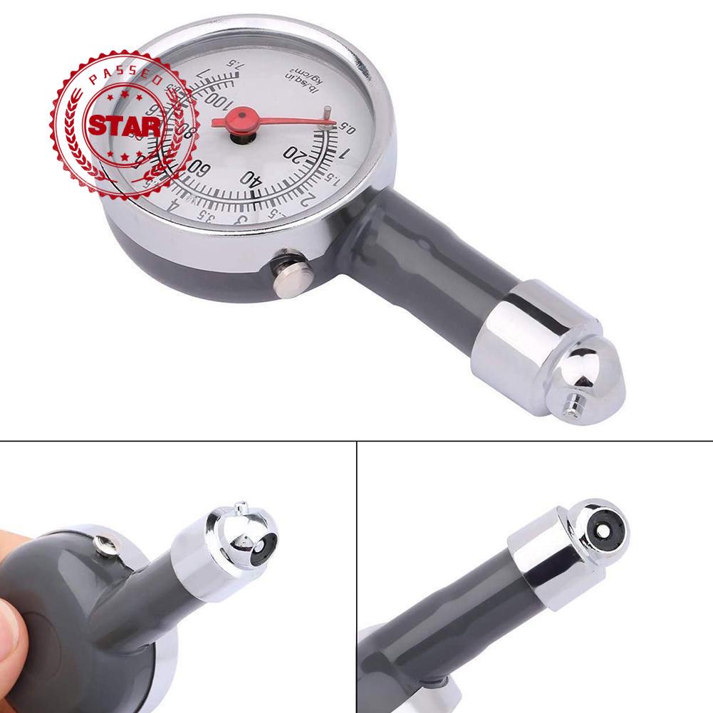 Portable Accurate Motor Car Tyre Tire Air Pressure Tester Dial Gauge ...