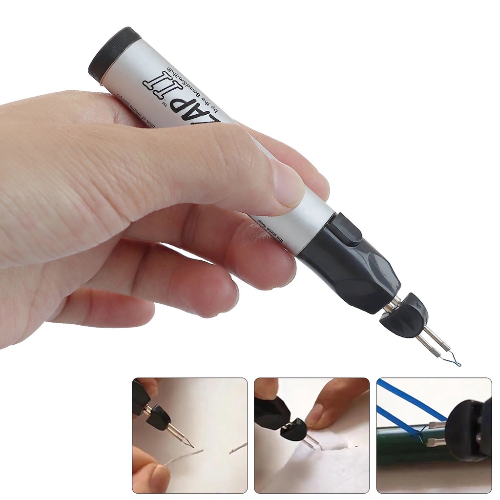 Thread Zap II 2 Thread Burner Welding Wax Pen Welding Crayons for Jewelry Mould Wax Hot Stitching Pen Stamping Wax Burni