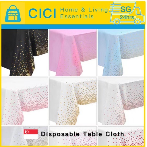 Disposable Table cloth Birthday Wedding 1st Grade PVC Waterproof Table