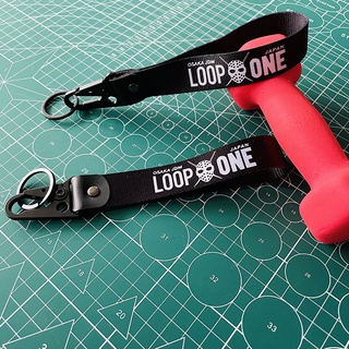 JDM Racing Style Keychain Lanyard Key Strap Tow Sides Thermoprint Nylon Key  Chain Rings Car Motorcycle Keyring Auto Accessories