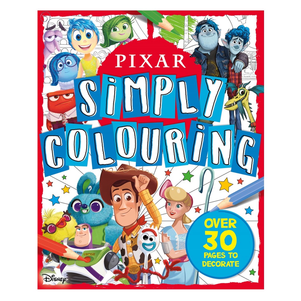 Disney Simply Colouring Book With Amazing Pages To Decorate For Kids ...