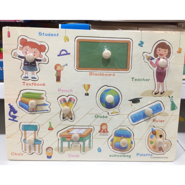 THINGS YOU SEE IN SCHOOL PUZZLE BOARD | Shopee Singapore