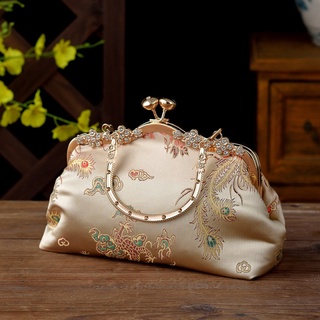 FEER Vintage Beaded Women Evening Bags Embroidery Diamonds Clutch