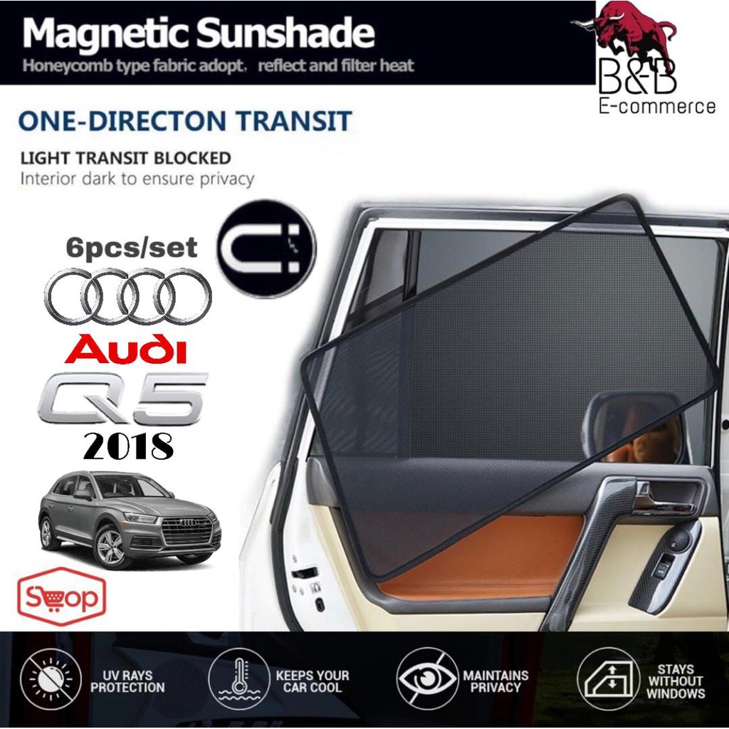 Sunshade Audi Q5 2018 (6pcs) Shopee Singapore