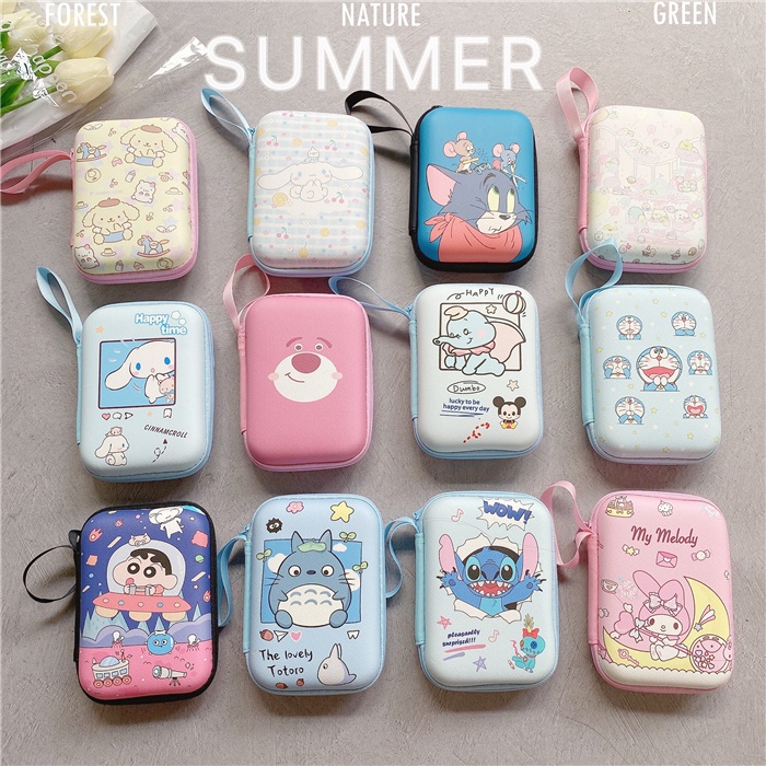 Korean Organizer Bag Zipper Pouch Power bank Box Electronics Cable ...