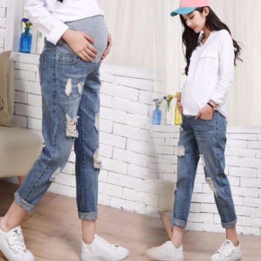 1809# Spring Thin Cotton Linen Maternity Pants Casual Belly Pants Clothes  for Pregnant Women 9/10