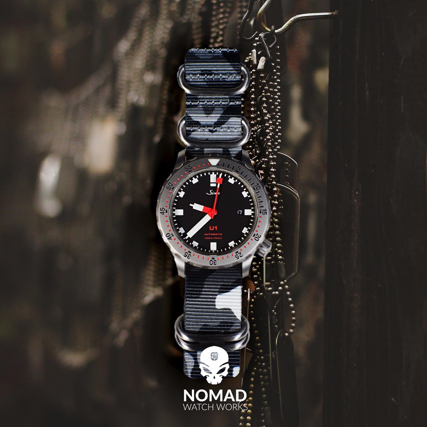 Heavy Duty Zulu Strap 20 22 and 24mm in silver and black buckle Shopee Singapore