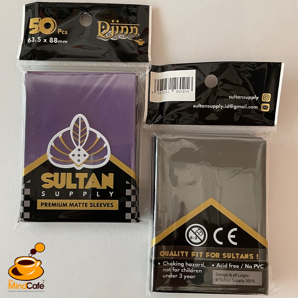 The Mind Cafe] Sultan Djinn Premium Matte Card Sleeves - 63.5x88mm (50pcs)  | Shopee Singapore