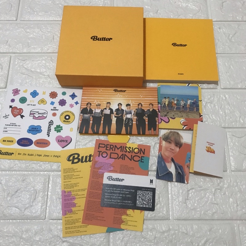 Bts BUTTER ALBUM CREAM UNSEALED Version+POSTER | Shopee Singapore