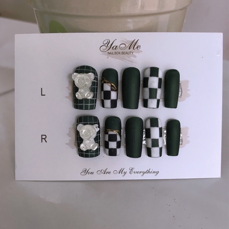 Nail Box Designed on Demand Self-AdhesivePieceg Up with File and Glue ...