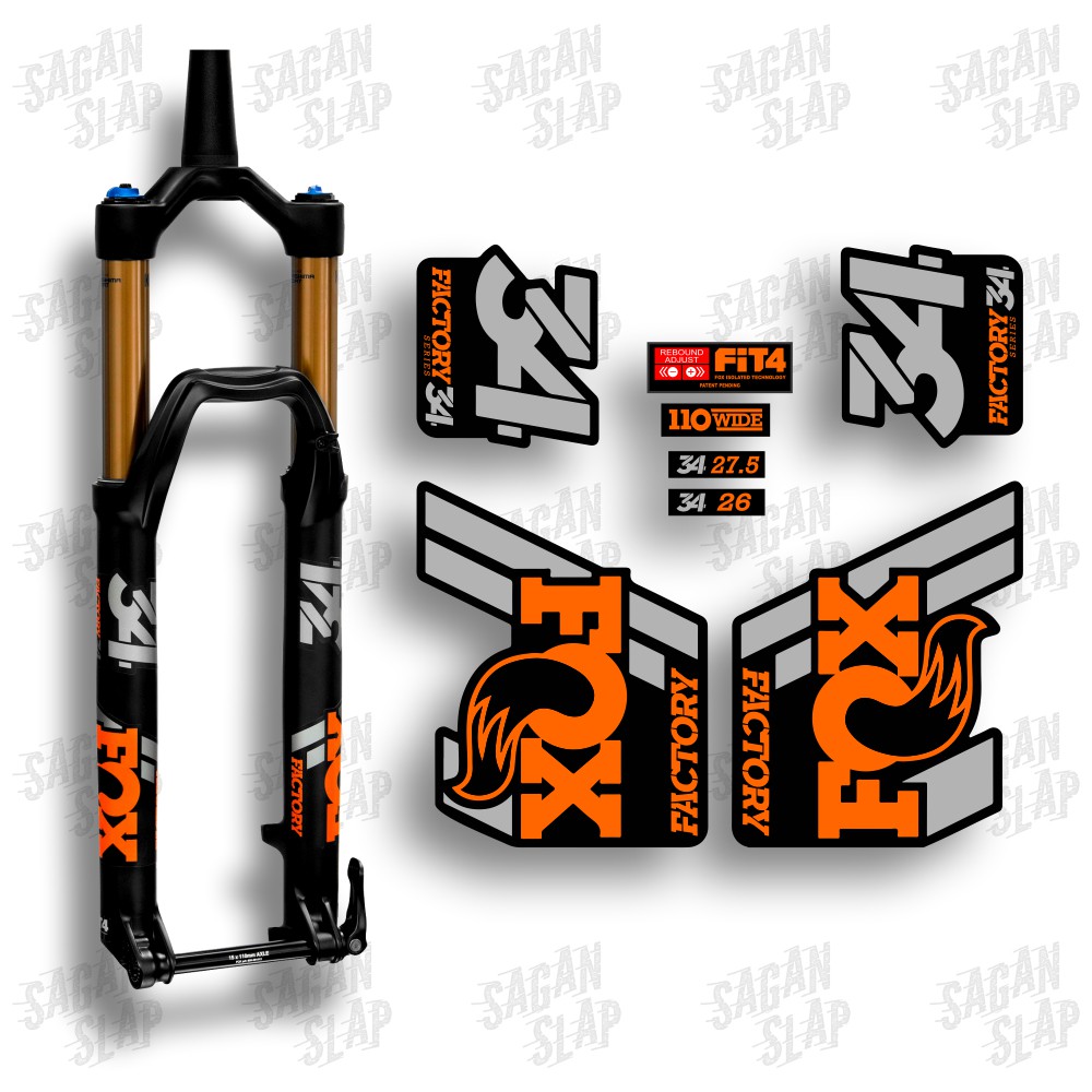 Fox mtb fork stickers sale