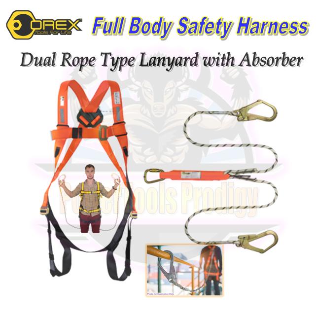 SAFETY HARNESS/ FULL BODY HARNESS/ SAFETY BELT/ 6.5M HARNESS WITH ...