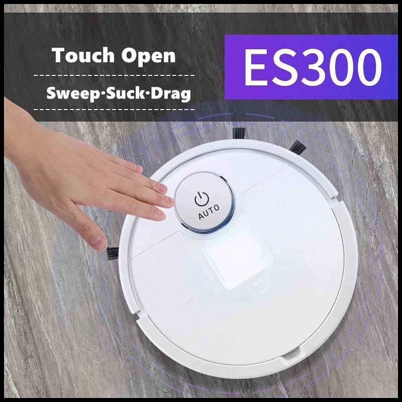 ES300 Rechargeable Smart Robot Vacuum Cleaner 3 in 1 USB Auto Smart ing