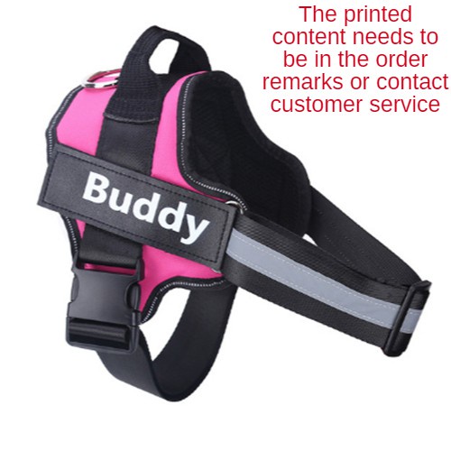 MOLAMGO Personalized pet collar Anti Pull Dog Vest Collar With Leash With Pet Name Velcro