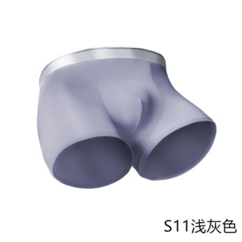 [SG Seller] FM1 lce Silk Men's Boxer Briefs Summer Solid Colour Breathable Underwear Shopee