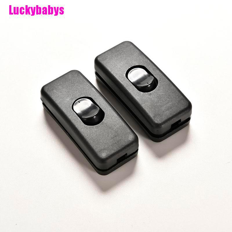 Luckybabys 2 pcs AC 250V/125V 2A Black Plastic ON/OFF Button In Line ...