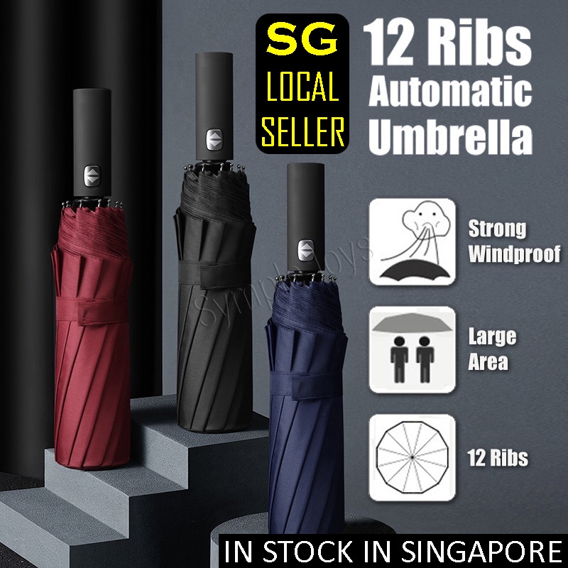Multi Ribs Stick Umbrella Automatic Long Umbrella Classic Heavy Duty  Windproof Stylish Paraguas Rain Umbrella Sturdy Parapluie OEM - China  Straight Umbrella and Automatic Umbrella price