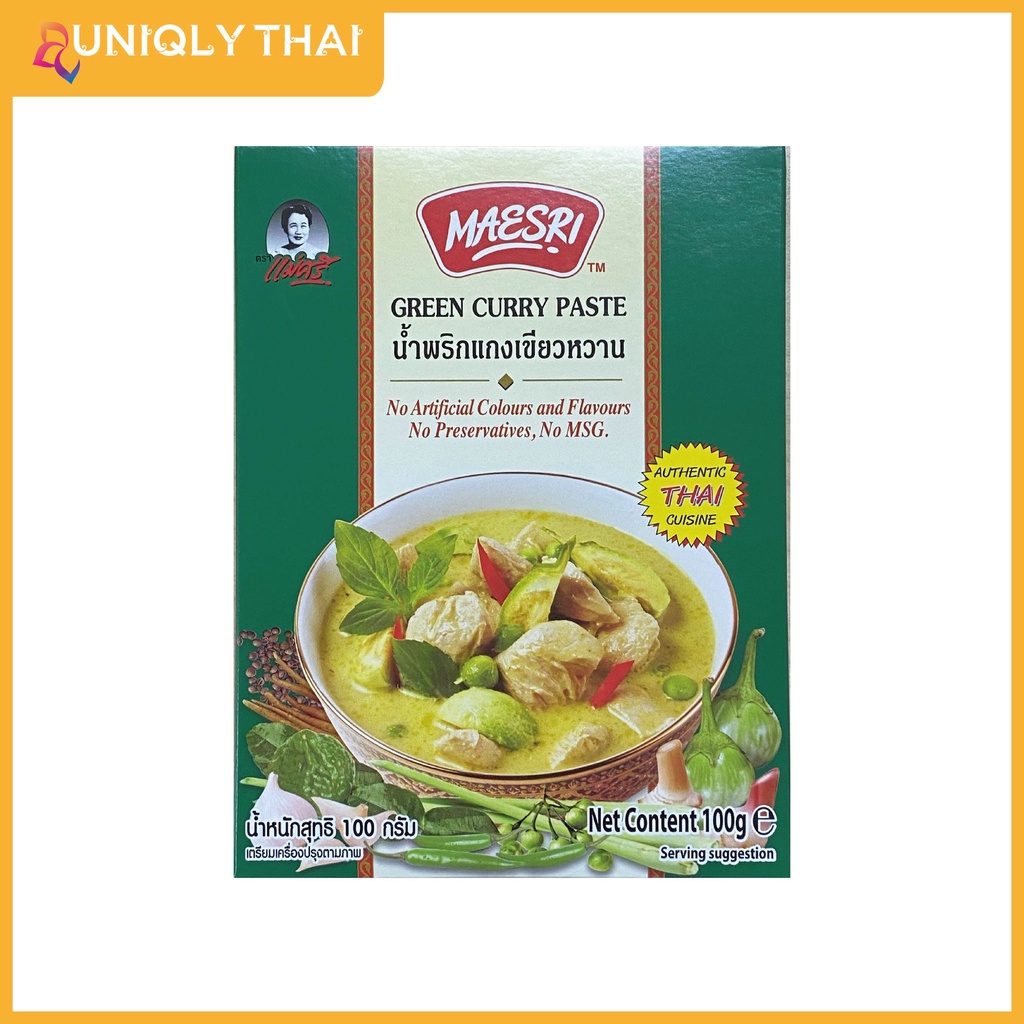 Maesri THAI Green Curry Paste 100g Shopee Singapore