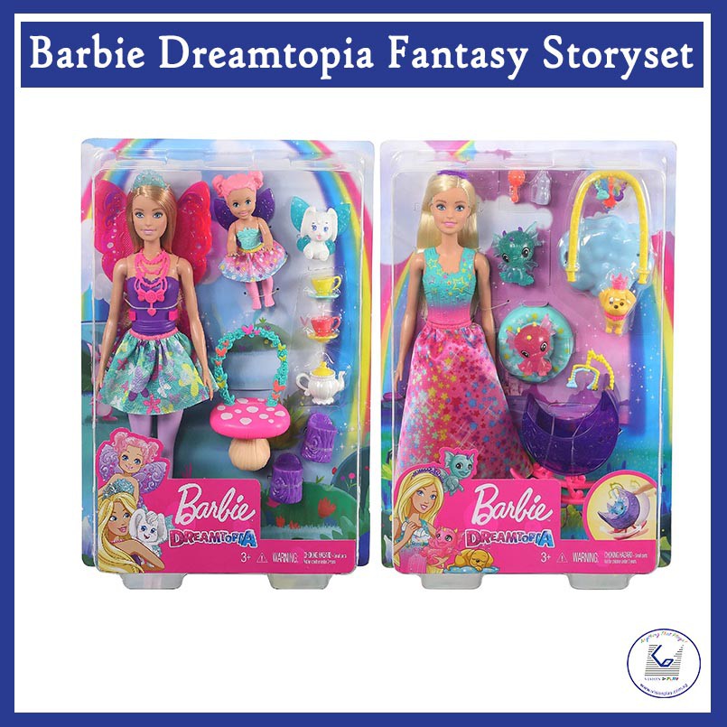 Original Mattel Barbie Dreamtopia FANTASY STORYSET | Shopee Singapore