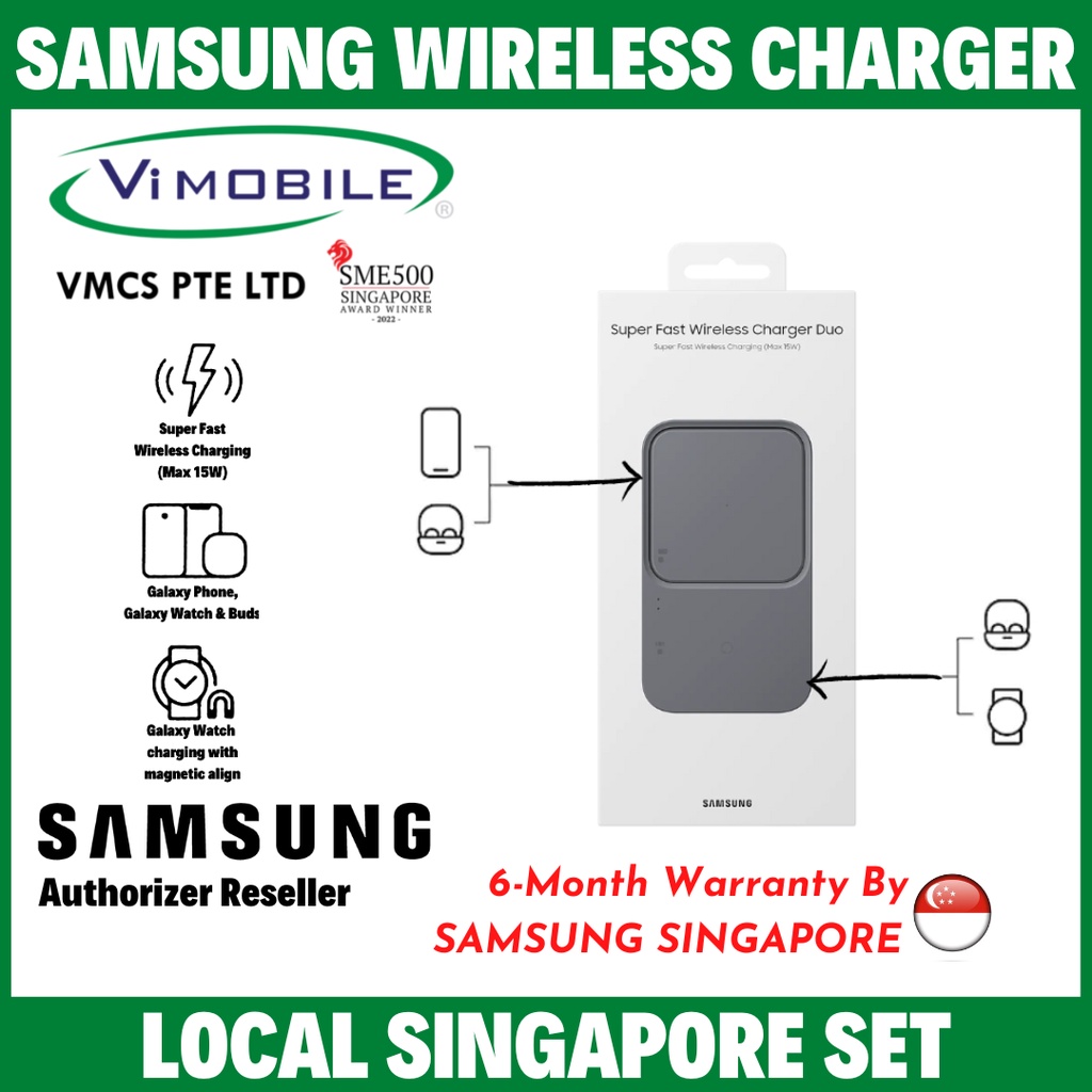 Samsung 15W Wireless Charger Duo | With 25W PD Adapter & Type C Cable ...