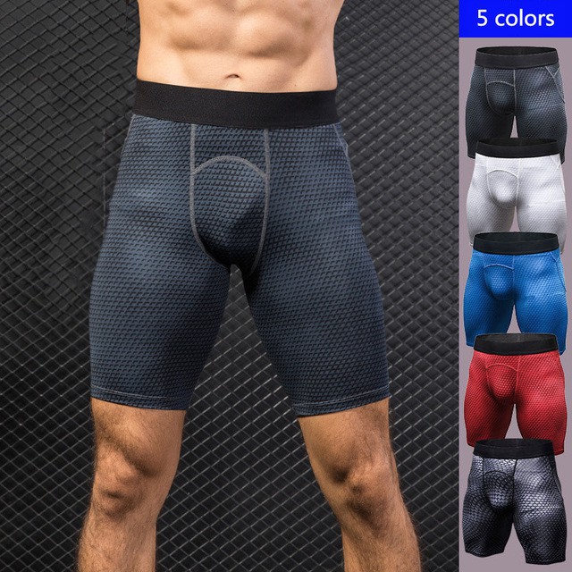 Men Performance Compression Shorts Pants Baselayer Sports Fitness ...