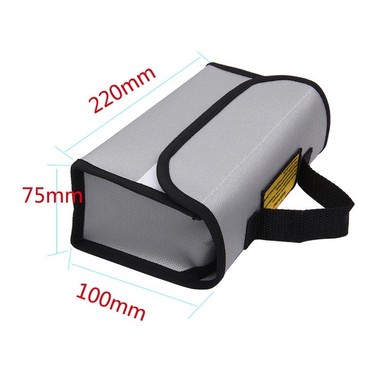 Fireproof Explosionproof Lipo Battery Safe Bag 220mm*100mm*75mm Fireproof Explosionproof Lipo Battery Safe Bag 220mm*100mm*75mm