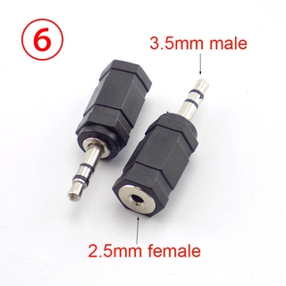 DC female male jack plug 5.5X 2.1mm 2.5mm 6.5mm 3.5mm adapter Connector  laptop