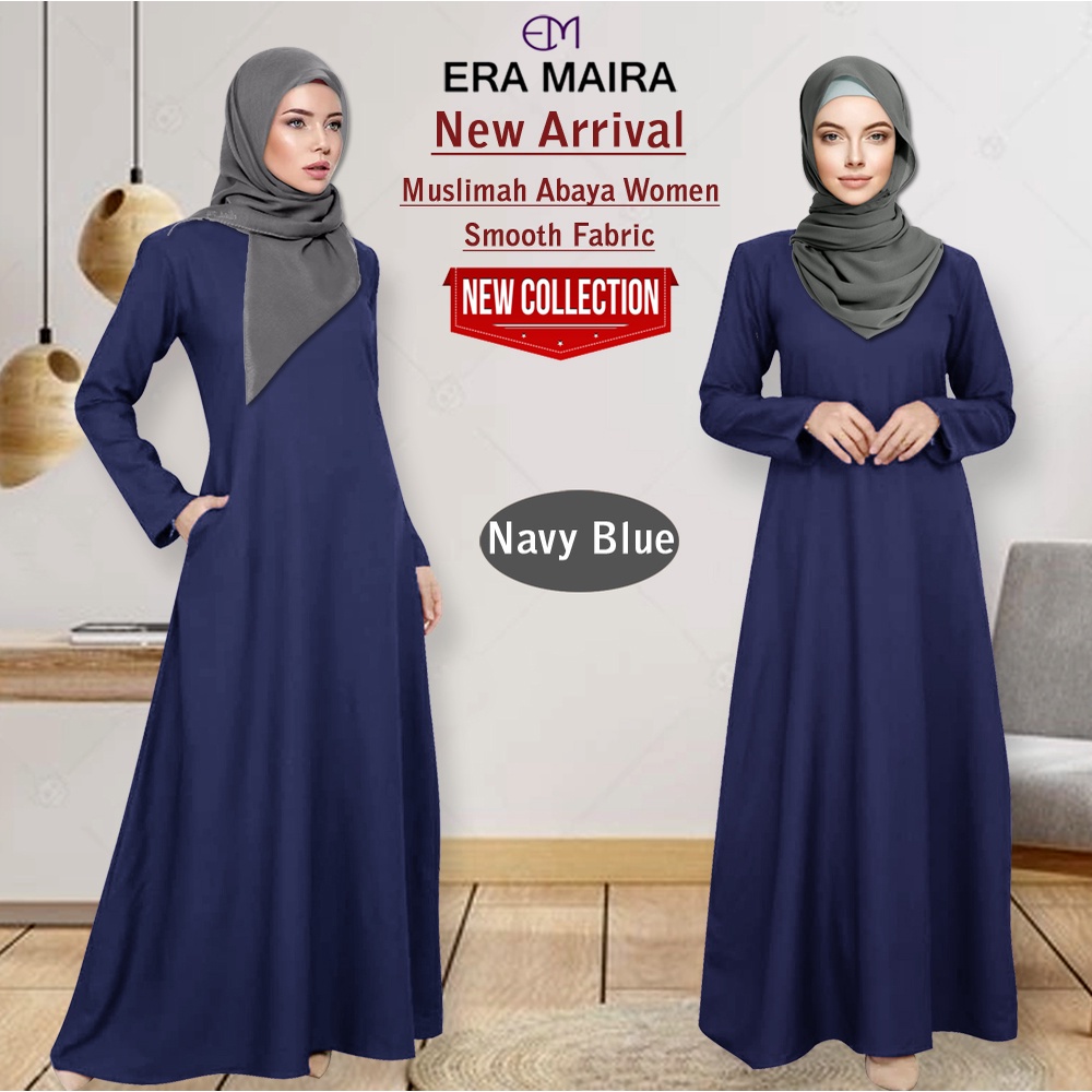 Jubah Wanita>Plain muslimah with Side pocket – Jubah – - DIANA PLAIN ...
